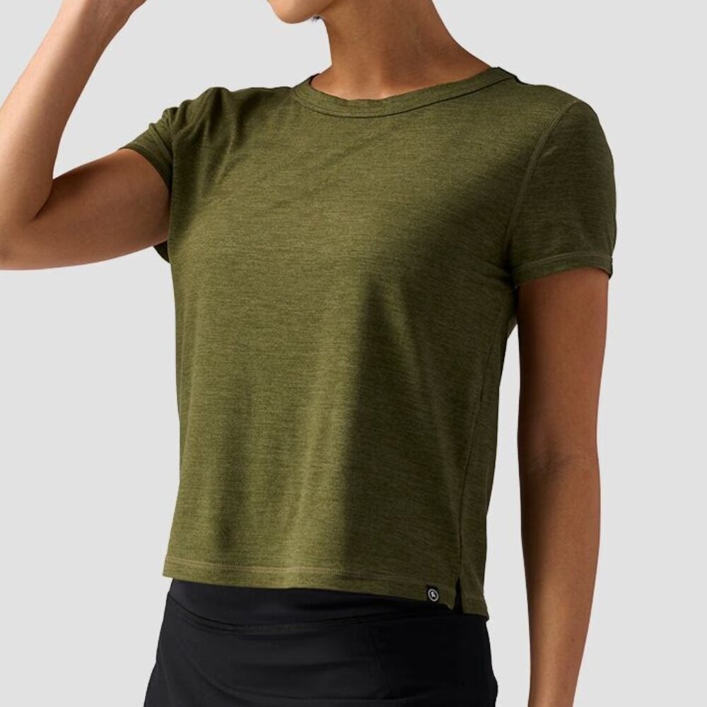 NWOT Backcountry Destination Crew Top, Kalamata Green, Size Small